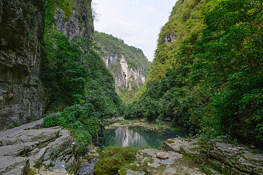 湖南湘西凤凰大峡谷风景区风光