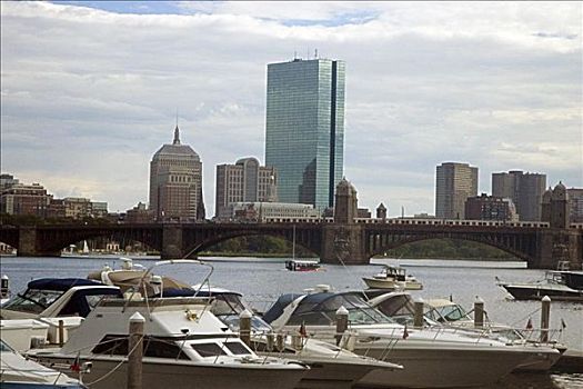 船,锚定,码头,波士顿,马萨诸塞,美国