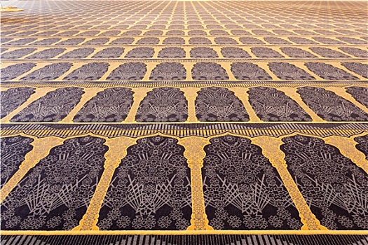 漂亮,地毯,室内,大清真寺,科威特城,中东
