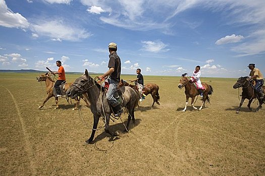 马,赛手,那达慕大会,内蒙古,中国