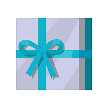 银,礼盒,绿色,丝带,一个,灰色,设计,漂亮,礼物,盒子,压制,蝴蝶结,象征,圣诞礼物,隔绝,矢量,插画