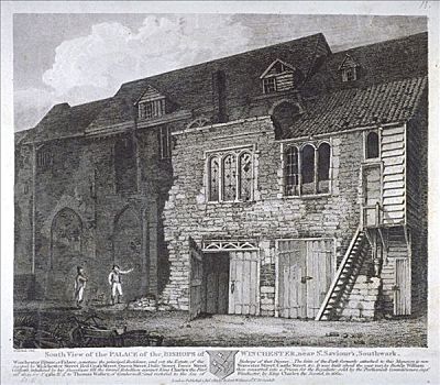 南,主教,宫殿,南华克,伦敦,1812年