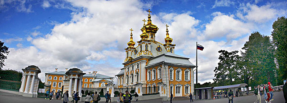 圣彼得堡夏宫西段教堂宽屏