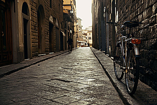 自行车,街道,佛罗伦萨,意大利