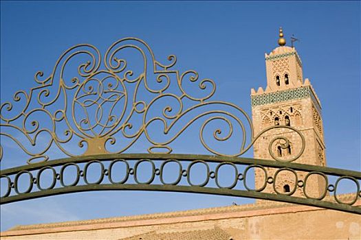 摩洛哥,玛拉喀什,库图比亚清真寺,清真寺