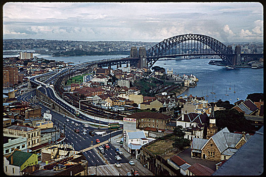 海港大桥,城市,悉尼,澳大利亚,20世纪60年代,桥,历史