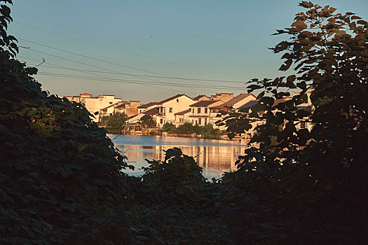 长沙市夏季望城区靖港古镇,小汉口,历史文化村风景