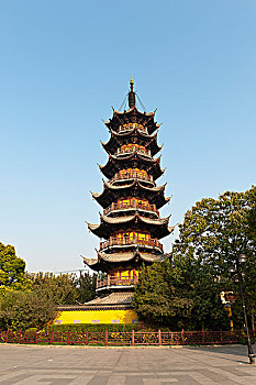 钟楼,龙华,塔,龙华寺,上海,中国,亚洲