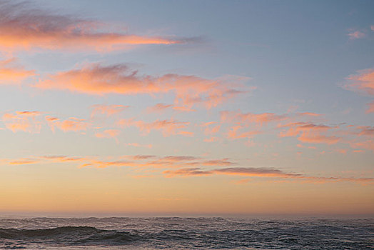 海景,阴天,日落