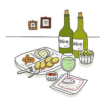 葡萄酒,食物,相框,背景