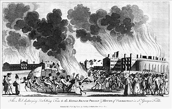 戈登,骚乱,伦敦,六月,1780年,艺术家,未知