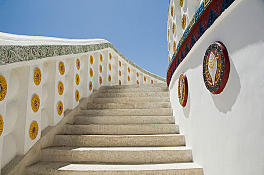 楼梯,佛塔,查谟-克什米尔邦,印度