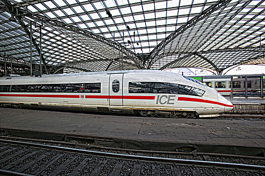 冰,停,中心,车站,北莱茵威斯特伐利亚,德国,欧洲