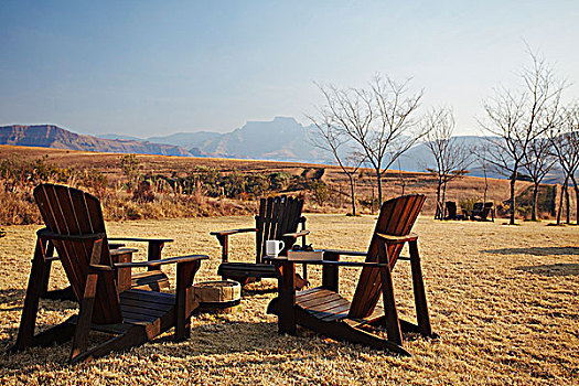 花园椅,户外,住宿,公园,南非