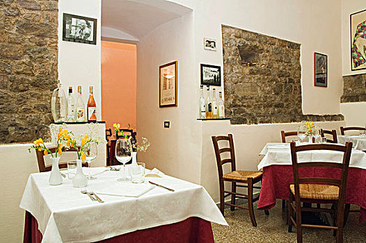 桌子,餐馆,比萨,托斯卡纳,意大利,欧洲