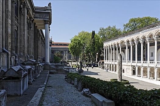 考古博物馆,亭子,伊斯坦布尔,土耳其