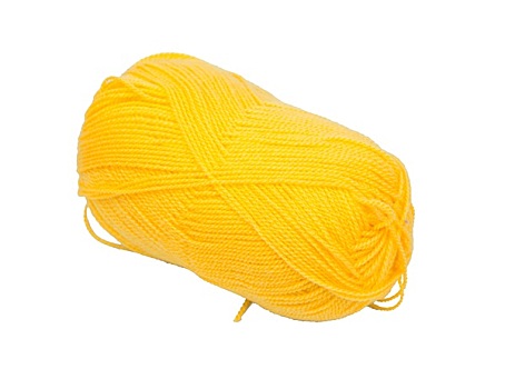 黄色,线团,毛织品