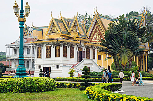 皇宫,金边,柬埔寨,印度支那,东南亚,亚洲