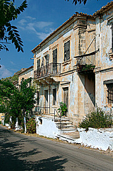 街道,阿索斯,凯法利尼亚岛,希腊