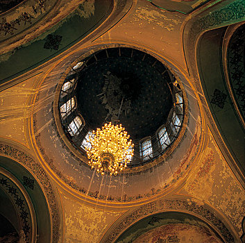 哈尔滨索非亚教堂里的穹顶