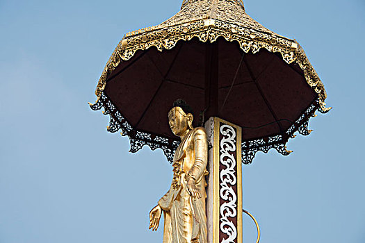 缅甸,仰光,大金塔,佛教,神祠,华丽,建造,上方,岁月,金色,佛像,大幅,尺寸