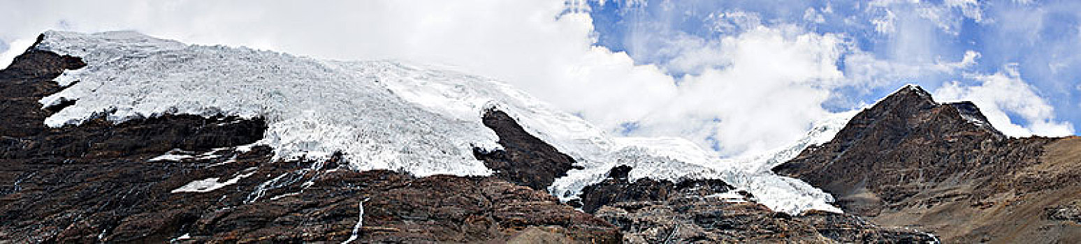 卡若拉冰川宽幅景观