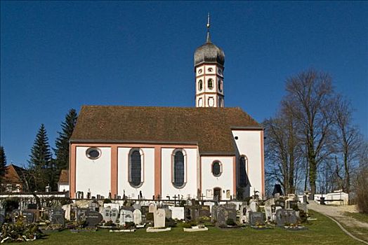 寺院,教堂,巴伐利亚,德国,欧洲