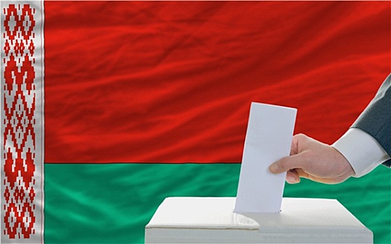 男人,投票,选举,白俄罗斯