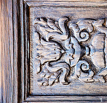 兰索罗特岛,抽象,门,木头,褐色
