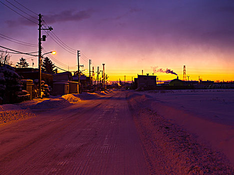 道路,早晨