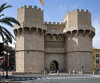 14世纪,城门,塔,瓦伦西亚