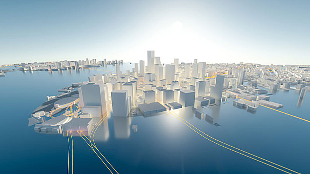 三維立體城市建筑模型