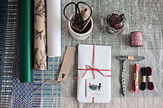 包装,礼物,桌上