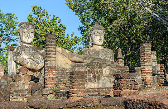 古老,佛像,历史,公园,泰国
