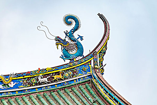 中式建筑龙雕