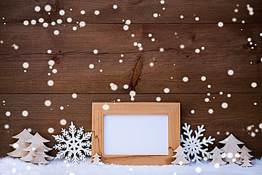 白色,圣诞装饰,留白,雪,雪花