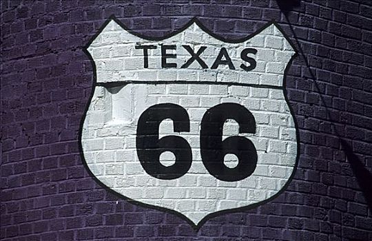 标识,历史,66号公路,阿莫里罗,德克萨斯,美国
