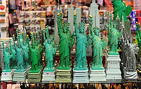 纽约,纪念品,自由女神像,不同,尺寸,美国,北美