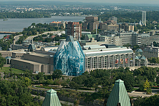 冰山,建筑,国家美术馆,加拿大,国会山,渥太华,安大略省
