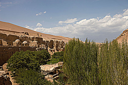 洞穴,吐鲁番,新疆,维吾尔,地区,中国
