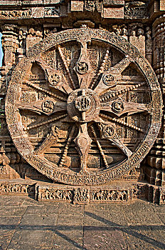 印度,奥里萨帮,太阳神庙,13世纪,轮子