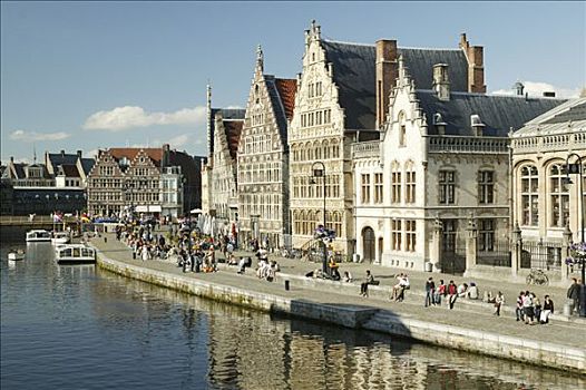 中世纪,行会,建筑,根特,佛兰德斯,比利时,欧洲