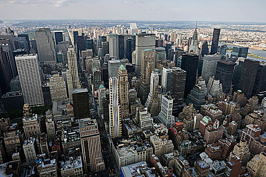 风景,帝国大厦,摩天大楼,曼哈顿中城,纽约,美国