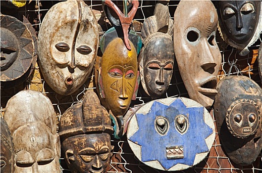 非洲,面具,销售