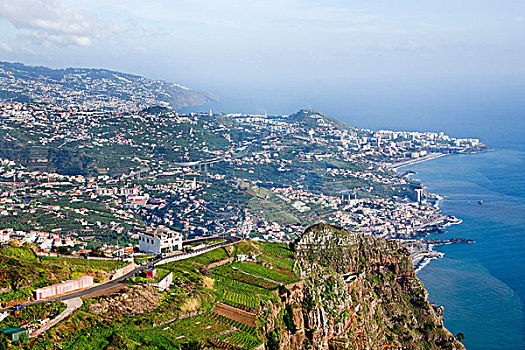 丰沙尔,靠近,看,悬崖,马德拉岛,葡萄牙,欧洲