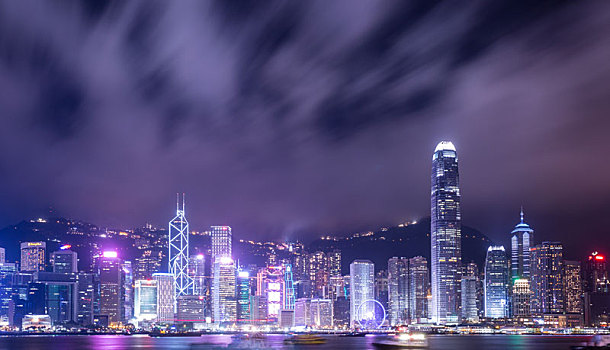 香港维多利亚港夜景