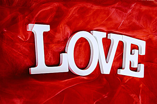 爱情,文字,红色背景