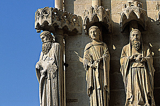 法国,亚眠,大教堂,13世纪,世界遗产,雕塑