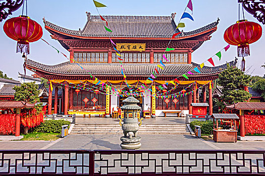 湖南省長沙岳麓山風景名勝區橘子洲景區－江神廟.大雄寶殿