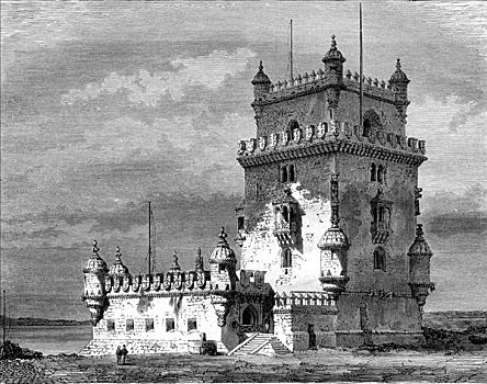塔,里斯本,葡萄牙,19世纪,艺术家